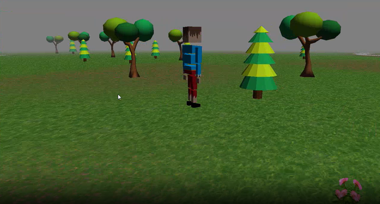 John Doe admirando uma árvore